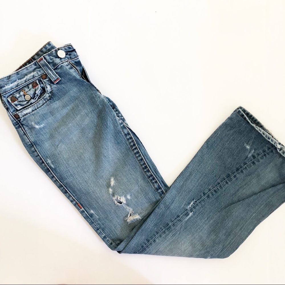 True Religion Distressed Flair Jean